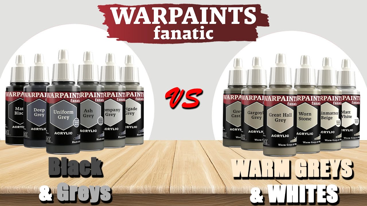 Black and Greys vs Warm Greys and White — Army Painter Fanatic Triad Review