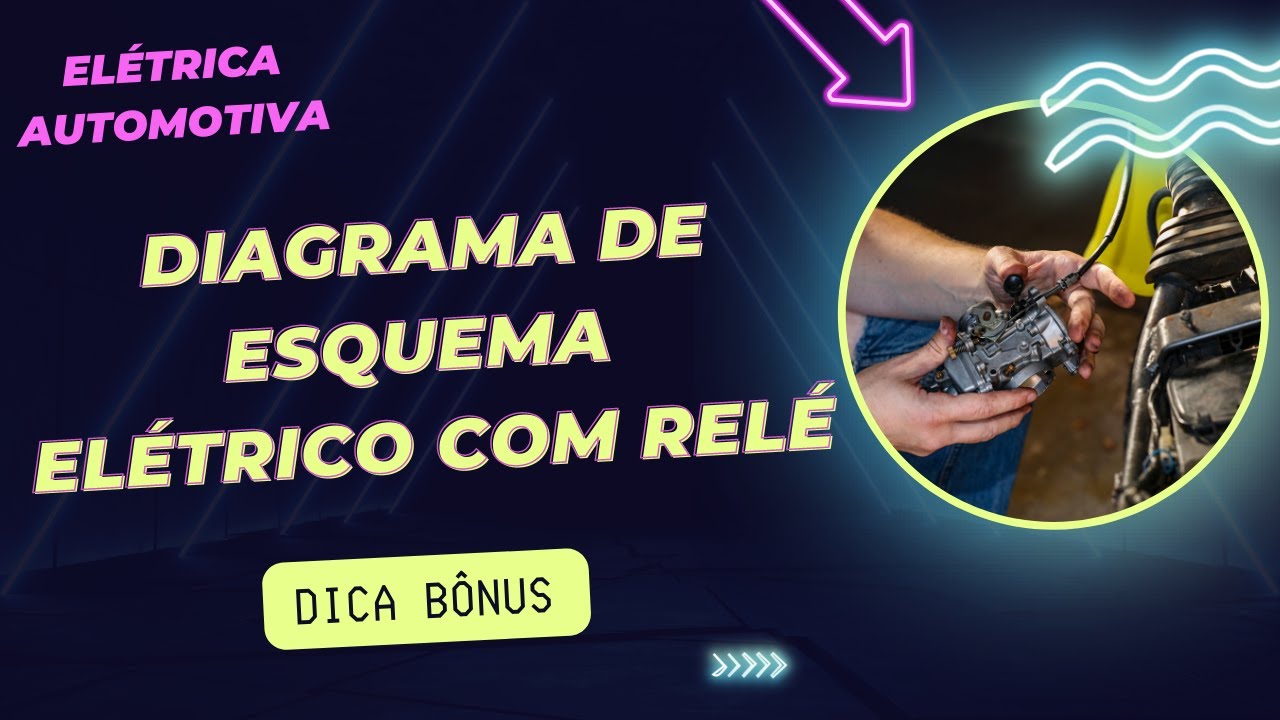DIAGRAMA ELÉTRICO com Relé  - ELÉTRICA AUTOMOTIVA | Cea Cursos Automotivos #213