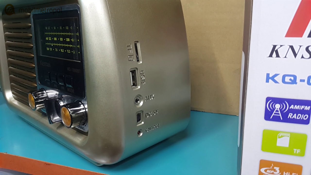 Kemai MD-1900-BT Bluetooth-USB- Card Destekli Retro FM Radyo