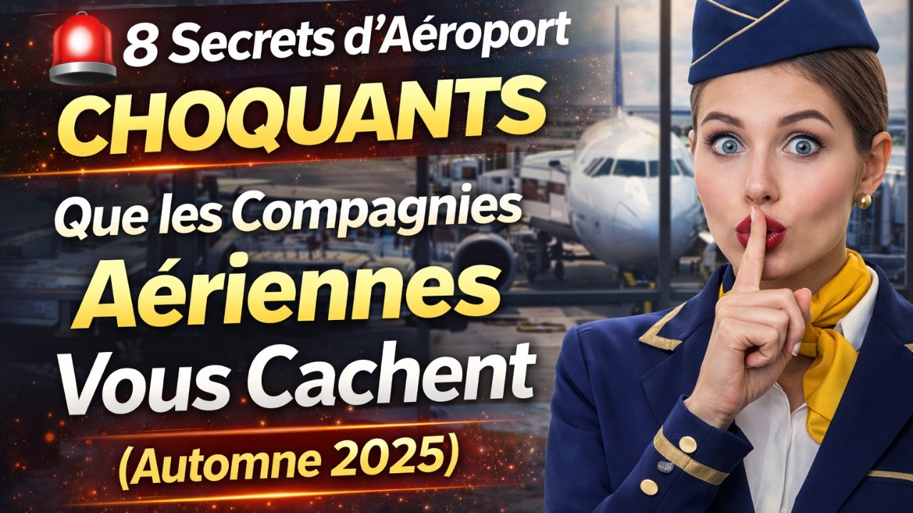 🔥 🚨 8 Secrets d’Aéroport CHOQUANTS Que les Compagnies Aériennes Vous Cachent (Automne 2025)