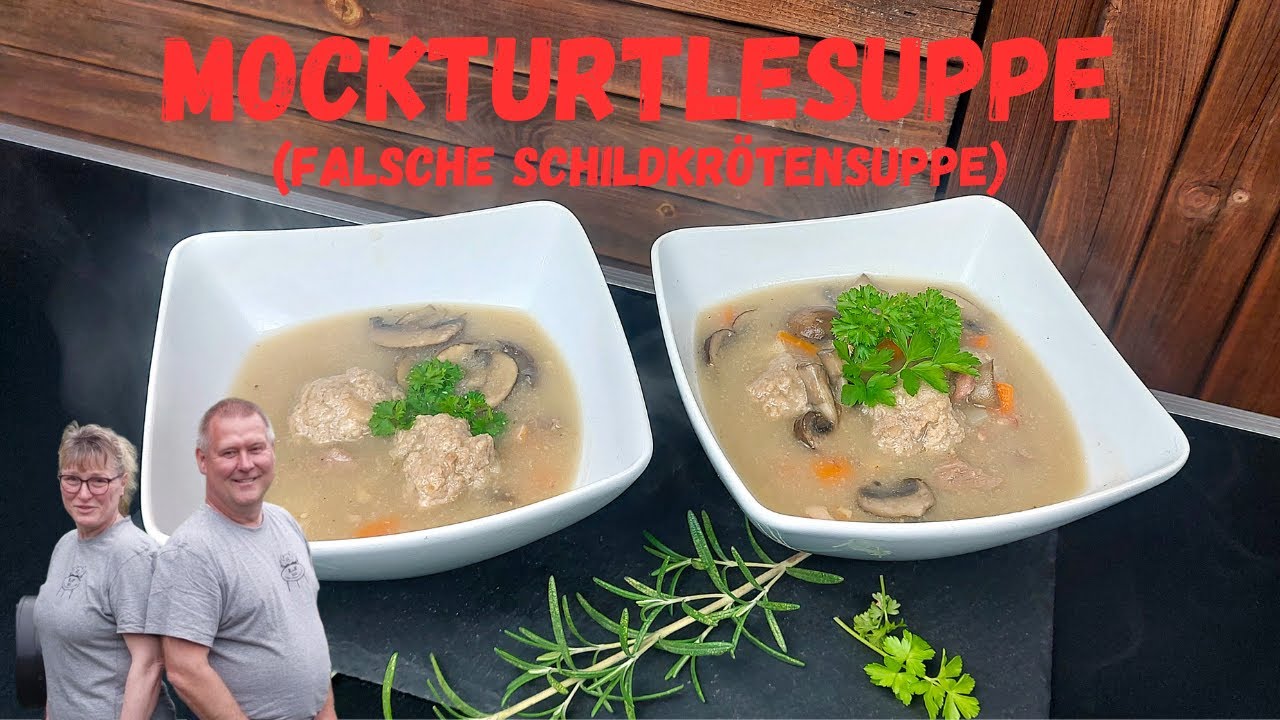 Mockturtlesuppe (falsche Schildkrötensuppe ) eine Deutsch - Britische Spezialität