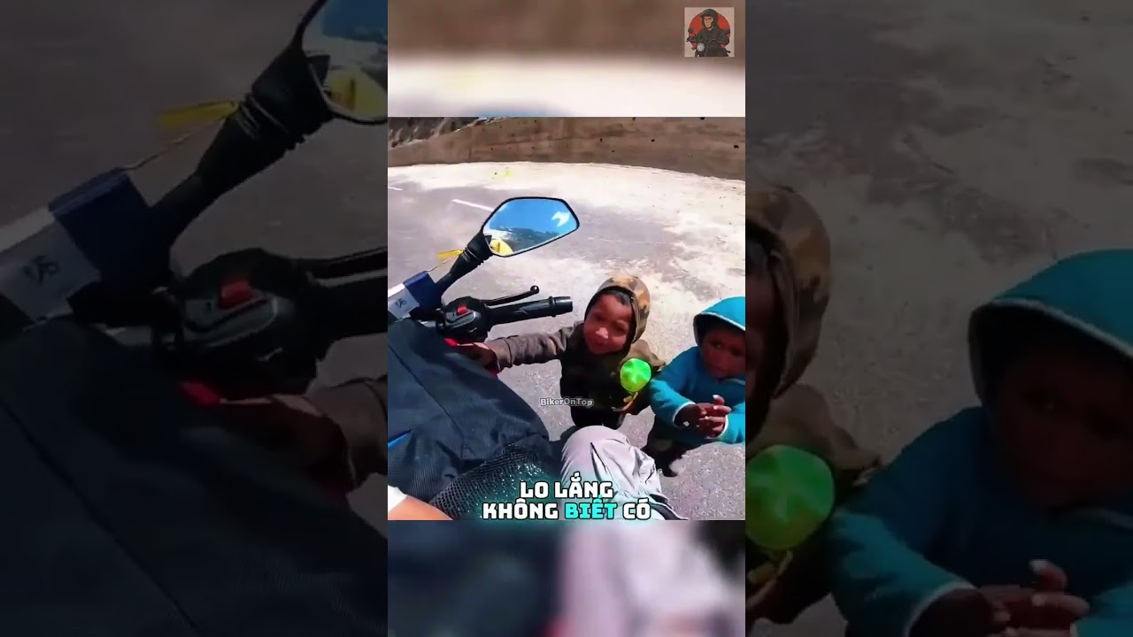 Biker gets blocked while traveling in India! #travel #mountains #shorts
