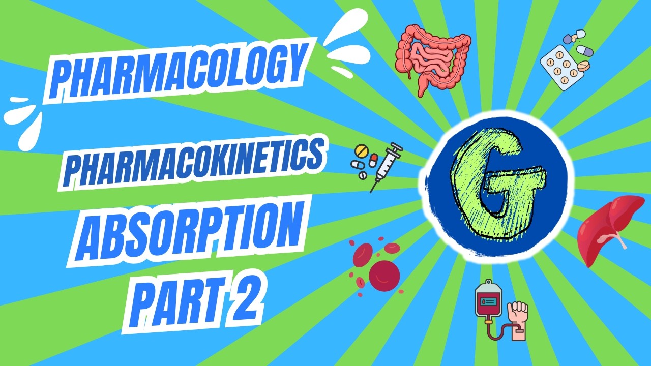 Pharmacology | Pharmacokinetics - Mechanisms of Absorption