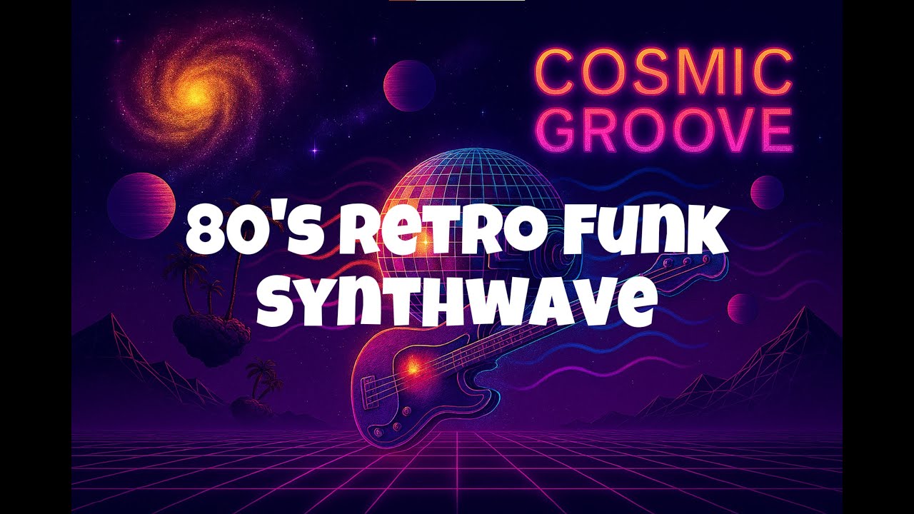 Retro Funk Synthwave  - COSMIC GROOVE  | Full Album (1 hour Music for Focus, Study & Relaxation)