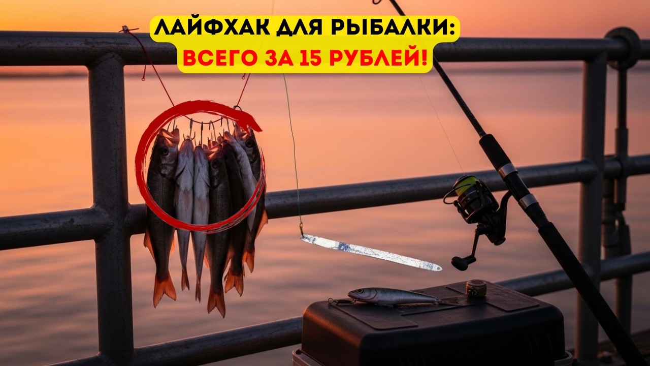 Просто привяжи ЭТО к леске: рыба видит приманку за 50 метров (лайфхак за 15 рублей)