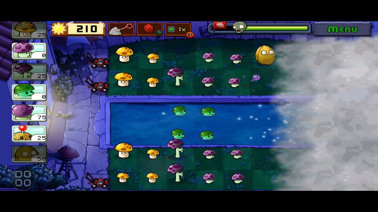 #fog PLANT VS ZOMBE MOBILE stage 1