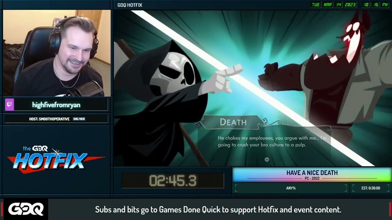 GDQ | Have a Nice Death Any% Speedrun Showcase