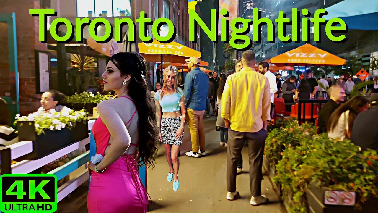 【4K】NIGHTLIFE WALK DOWNTOWN TORONTO | TIFF TORONTO FILM FESTIVAL EVENTS