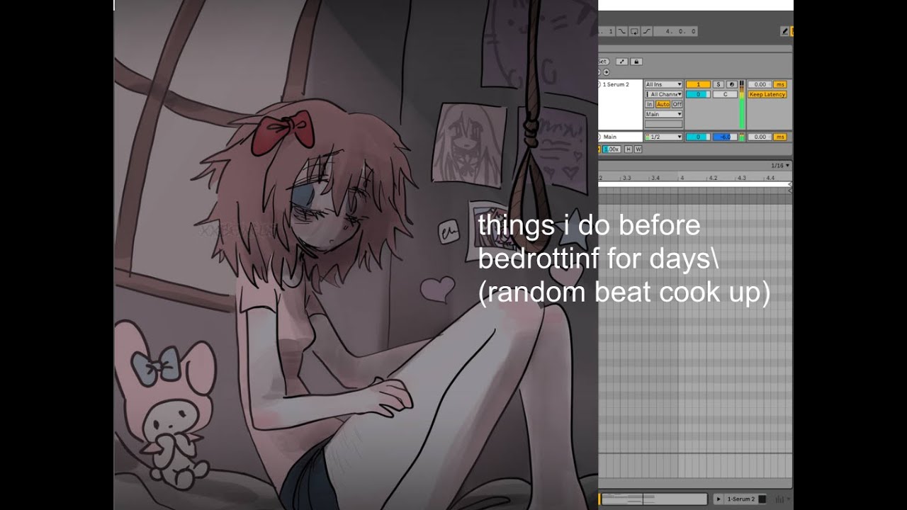 things i do before bedrotting for days(random beat cook up)