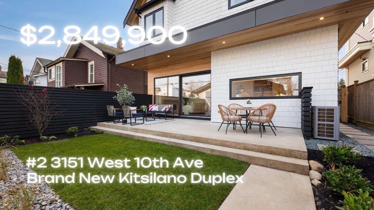 Newly Built Modern Duplex Home For Sale In Kitsilano, Vancouver West