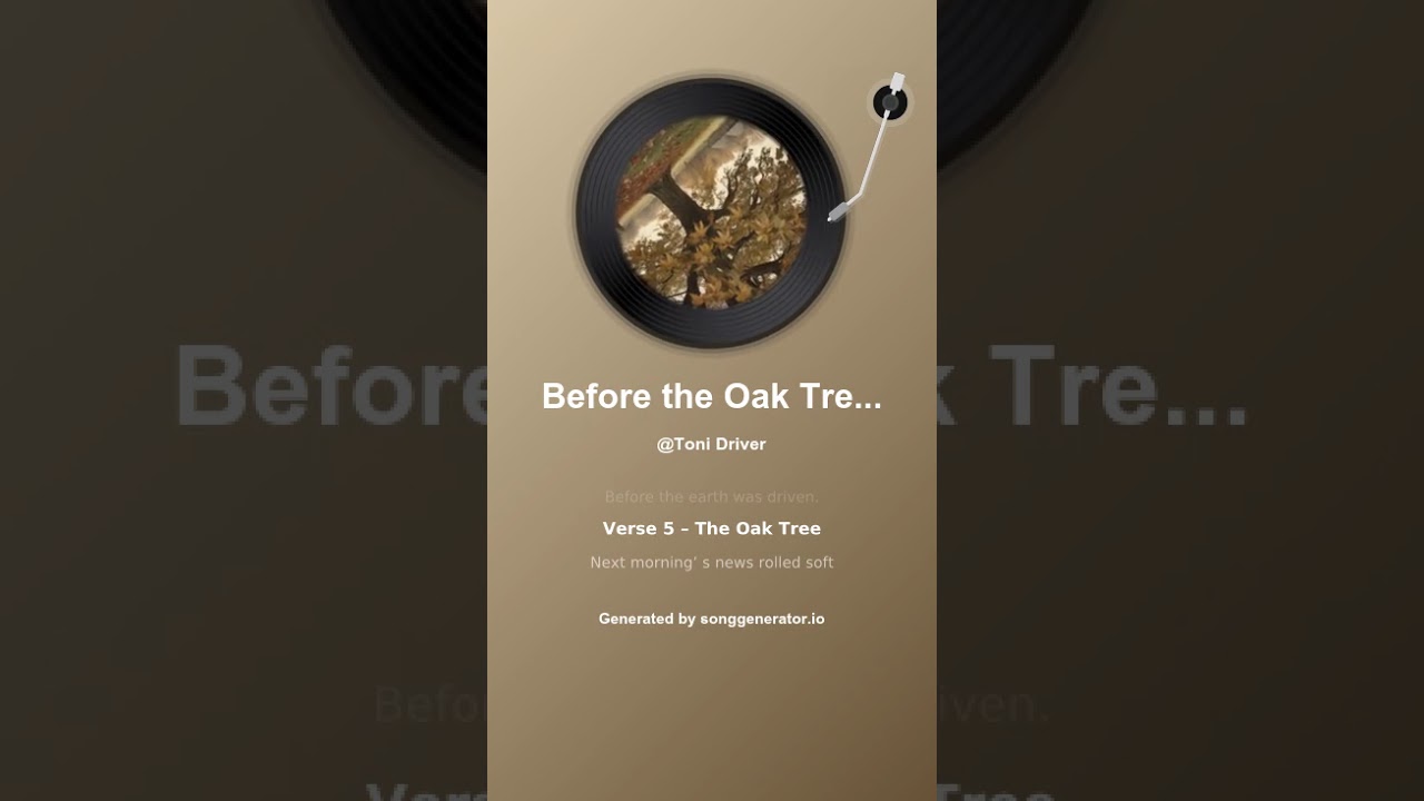 Before the Oak Tree Fell