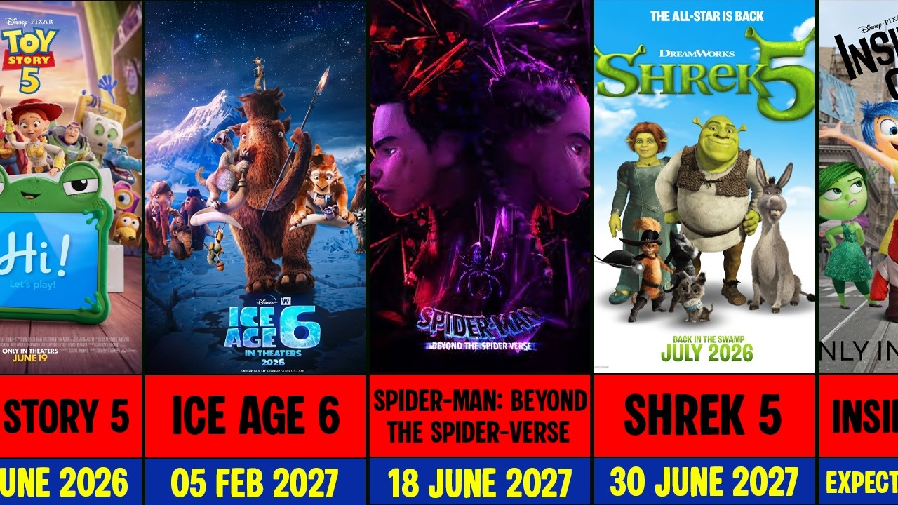Upcoming & Released Animated Movies (1995&ndash;2030) | Inside Out 3, Frozen 3 & More