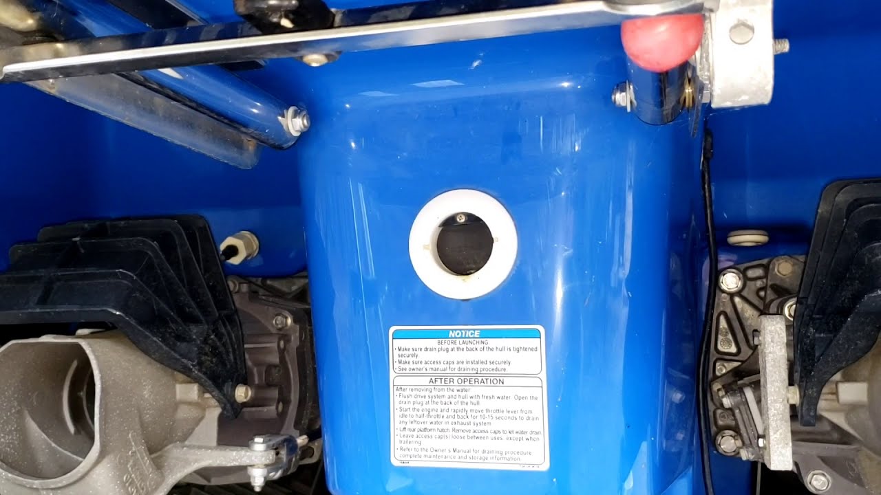 Yamaha Jet Boat Scupper valve sinking risk