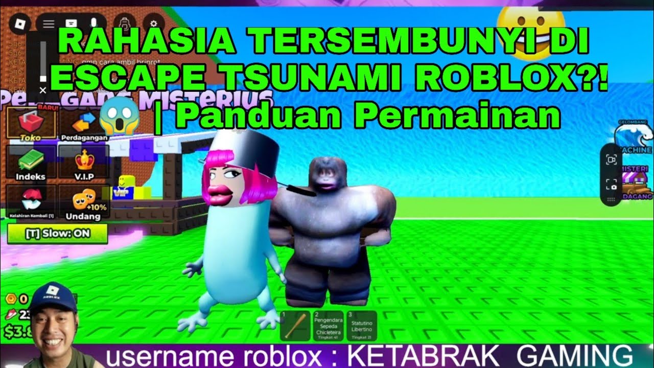 RAHASIA TERSEMBUNYI DI ESCAPE TSUNAMI ROBLOX?! 😱 | Panduan Permainan