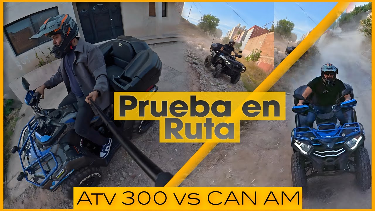 🔥 Probando la Italika ATV 300  y la Can AM en una pequeña Ruta