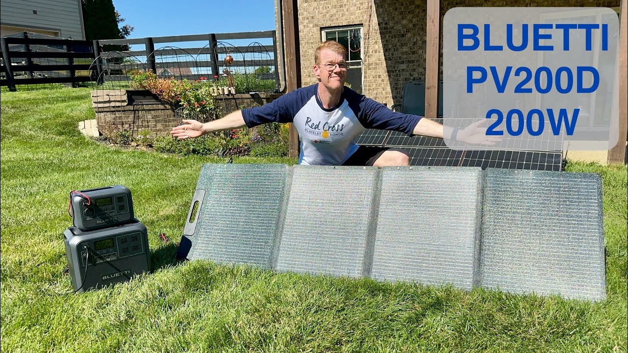 Bluetti PV200D 200W Portable Folding Solar Panel