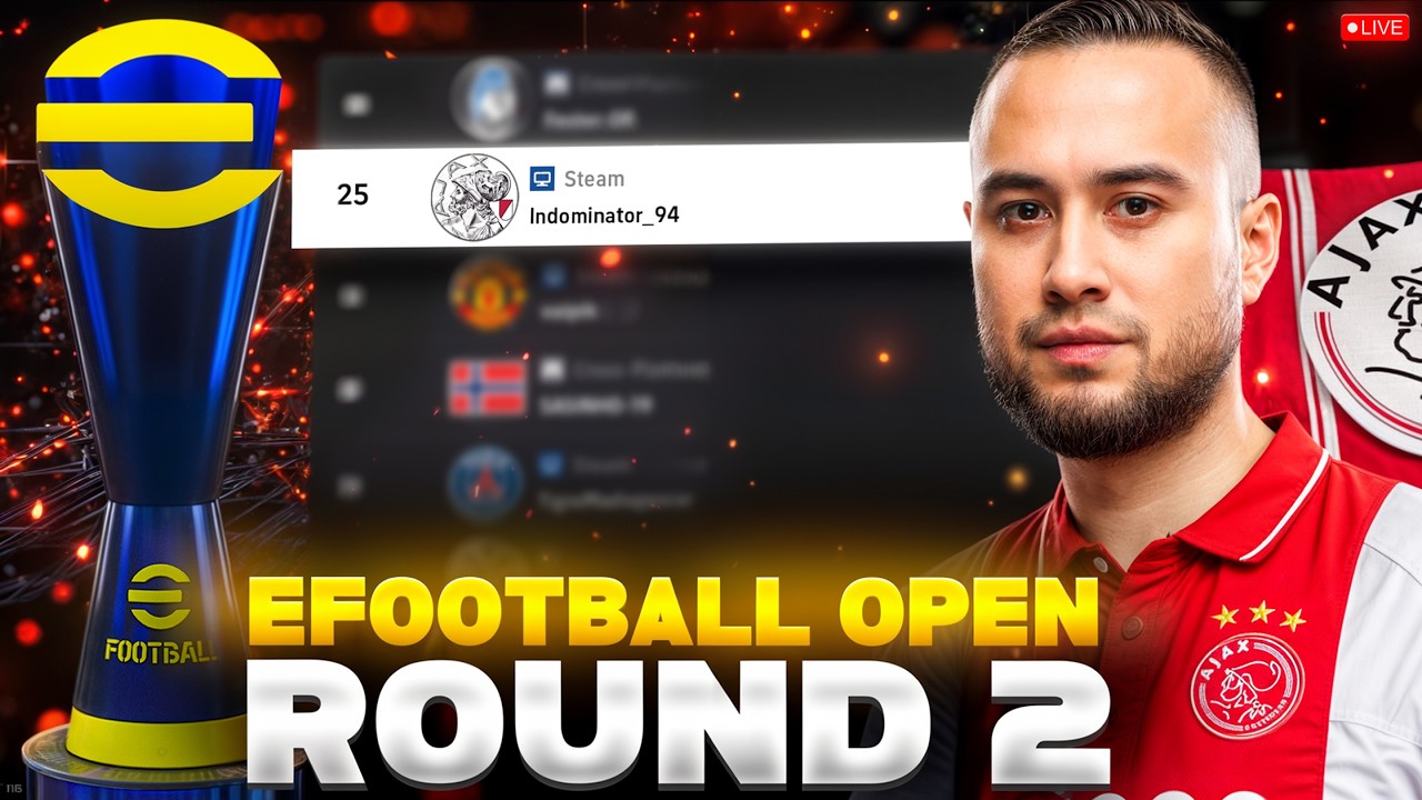 🔴 LIVE - EFOOTBALL OPEN ROUND 2 QUALIFIER LAST DAY!! 🏆 ROAD TO TOP 32 | EFOOTBALL 2026 #INDOSQUAD