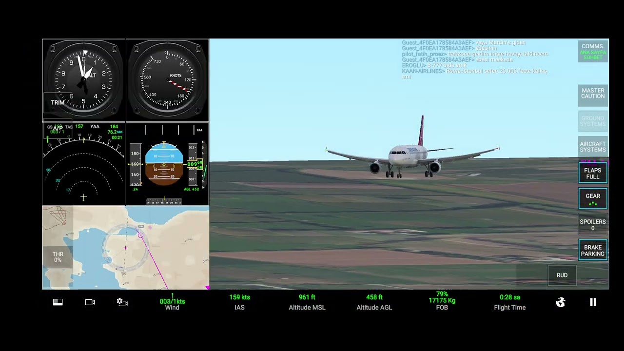 Rfs Real Flight Da Çok Zorlu İniş (Uçak Stall Girdi / Başardım)