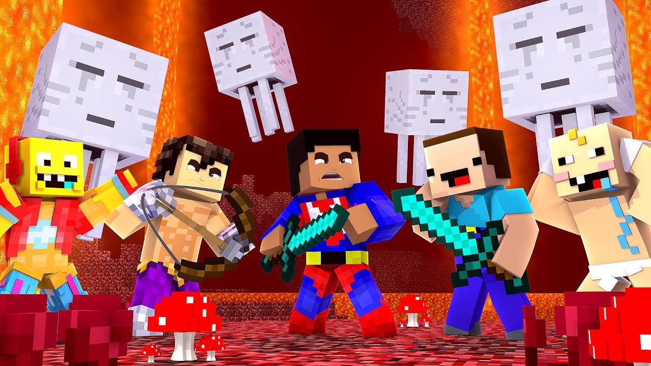 *MINECRAFT CON NOOBS* LOS CAZADORES DE GHASTS 👻