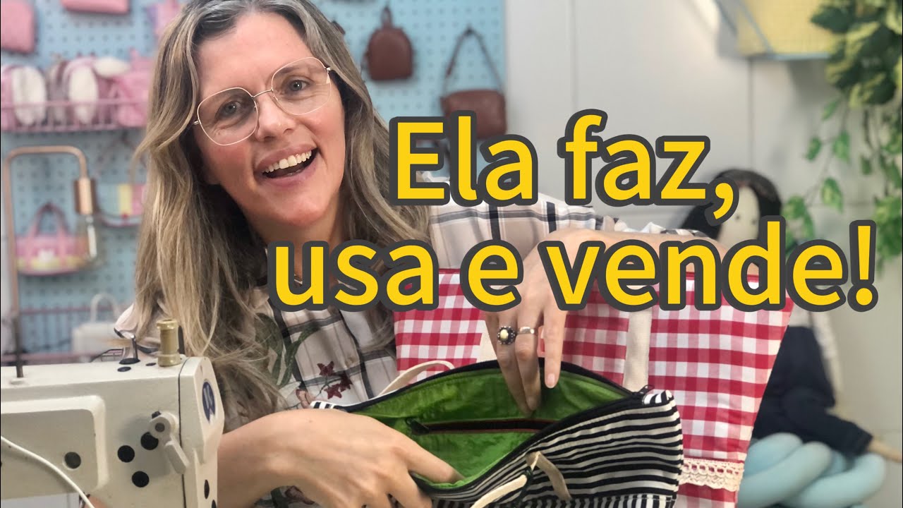 Ela tem 63 anos e cheia de energia: a costura que virou inspiração e vendas
