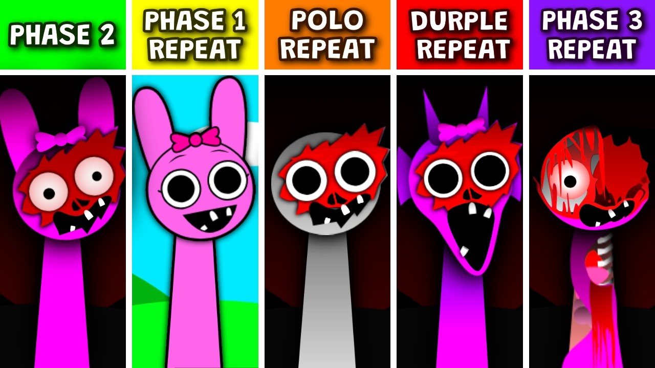Sprunki But Durple, Polo, Phase 1, And Phase 3 REPEAT After Phase 2