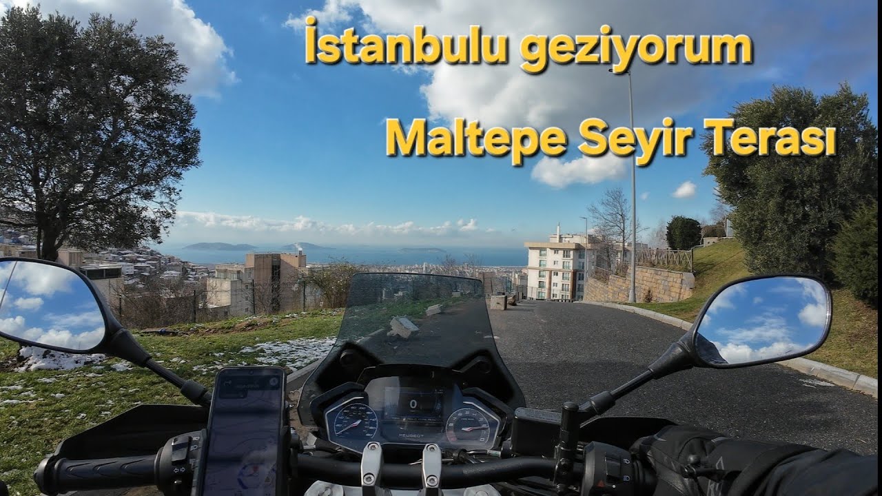 İstanbulu geziyorum Bölüm 3: Maltepe seyir terası😊 #istanbul #gezi #motosiklet 