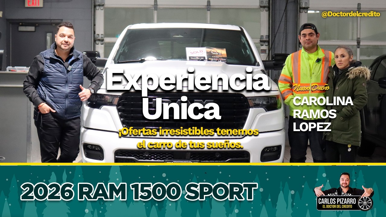 Es nuestra segunda vez visitándolos y llevándonos un nuevo sueño - 2026 RAM 1500 Sport