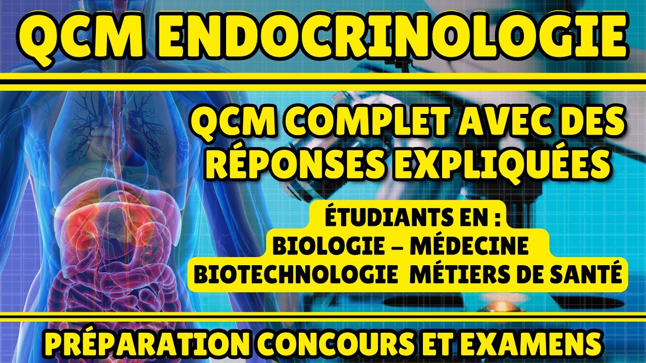 QCM Endocrinologie : 30 Questions pour maîtriser les Hormones et leur physiologie - Biologie 🧠📚