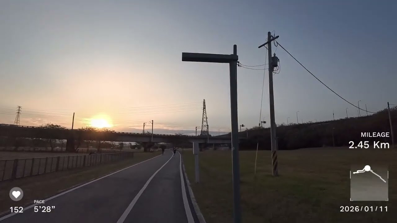 狼的跑步日常 新竹頭前溪河濱公園 晨跑趣