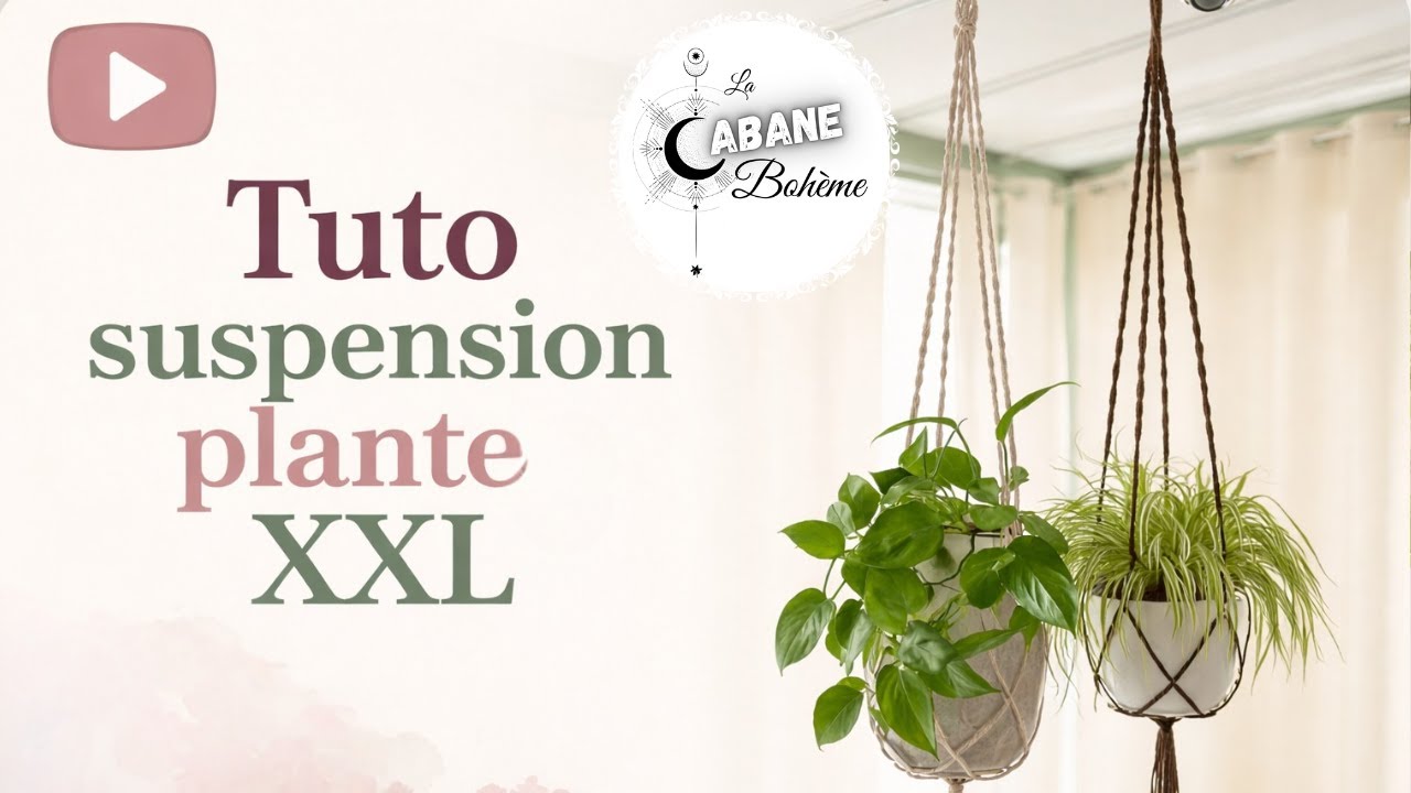 Suspension XXL en Macramé : Simple, solide, spectaculaire