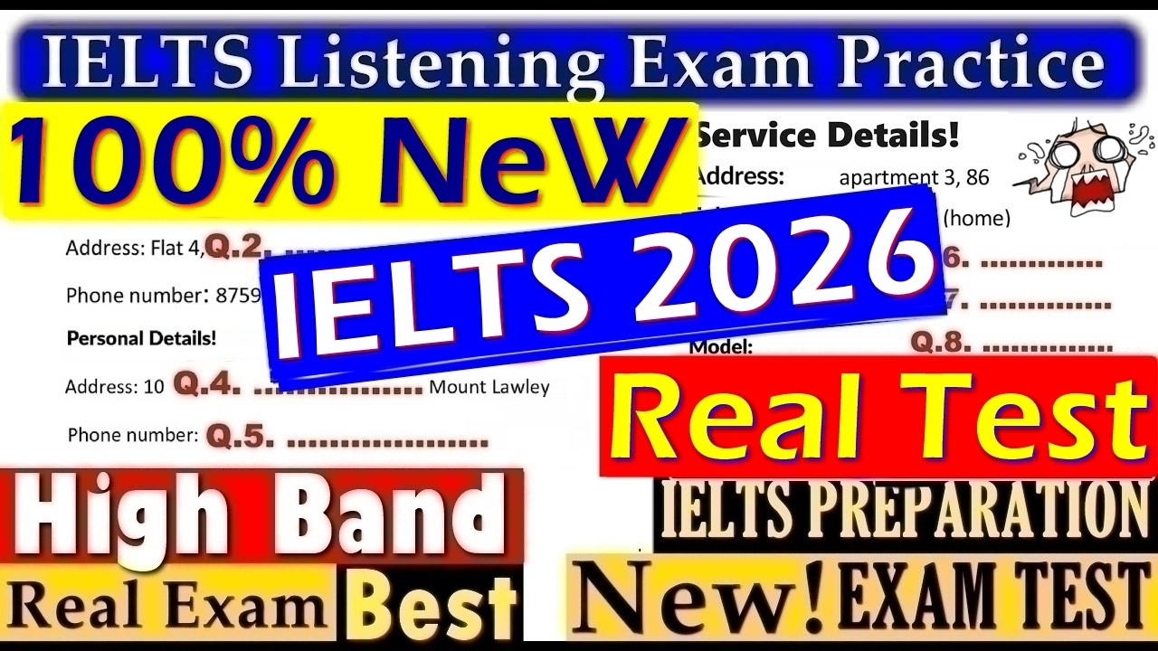IELTS LISTENING PRACTICE TEST 2026 WITH ANSWERS | 08.10.2026
