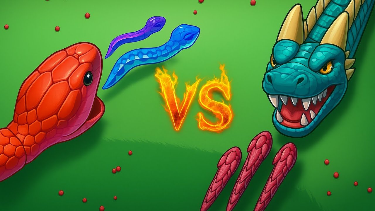Snake Clash.io Vs Snake Hero🐍 - Epic Snake Battle Comparison!🔥 #15