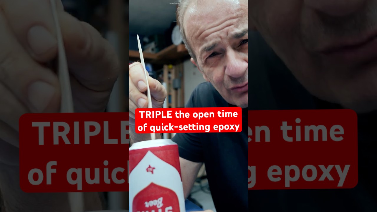 TRIPLE the open time of quick-setting epoxy!