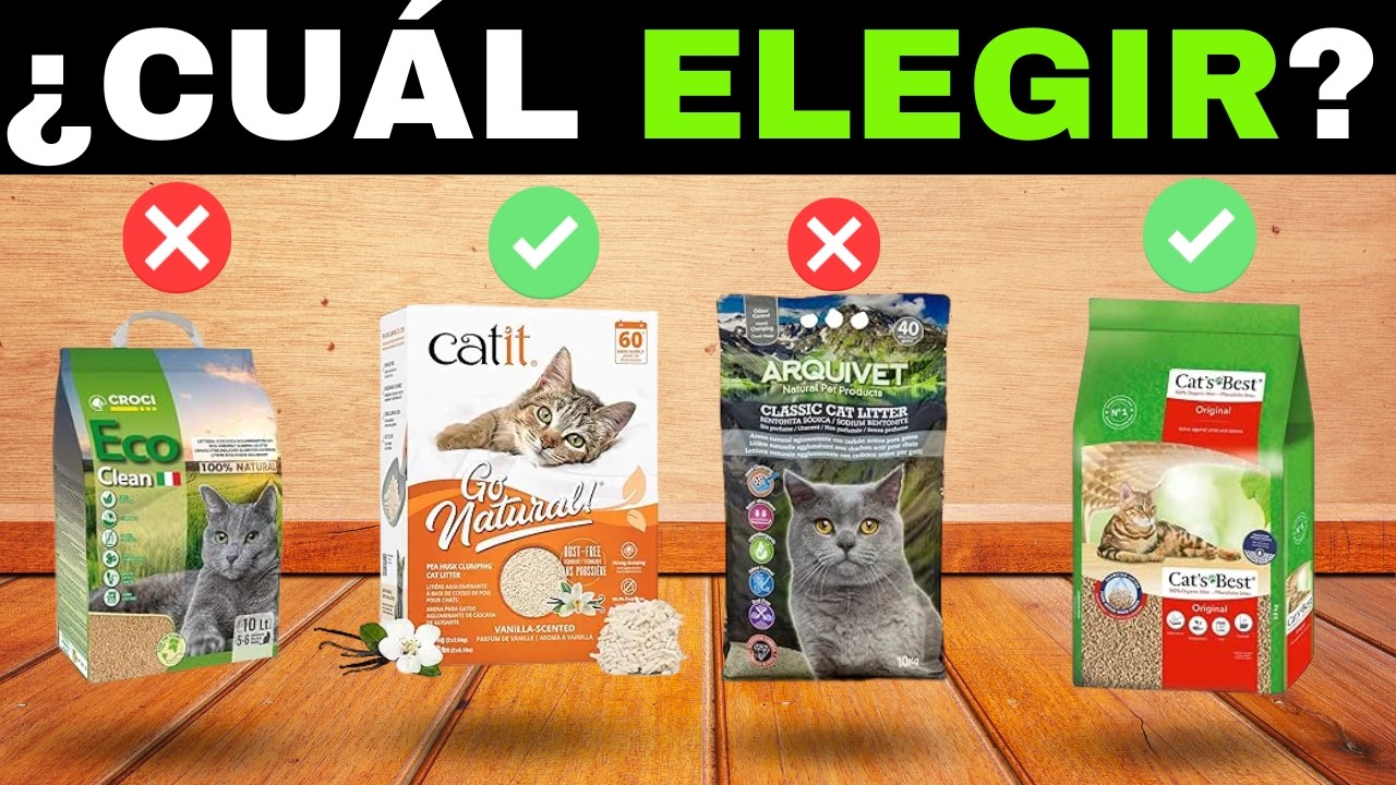 ✅ 10 Mejores Arenas Aglomerantes para Gatos [2026]🐱 Naturales y Biodegradables (Tofu, Soya, Pellets)