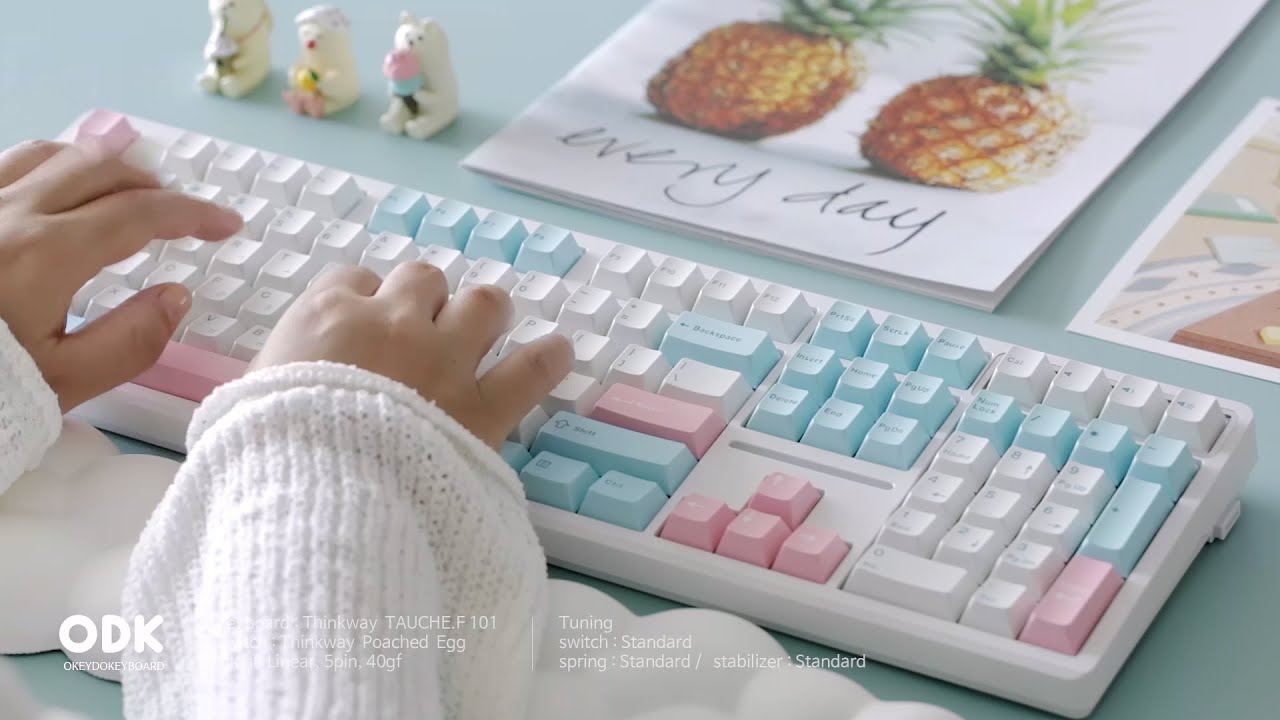 사무실 키보드 고민 끝! / 씽크웨이 토체프 101 TAUCHE.F  저소음 키보드