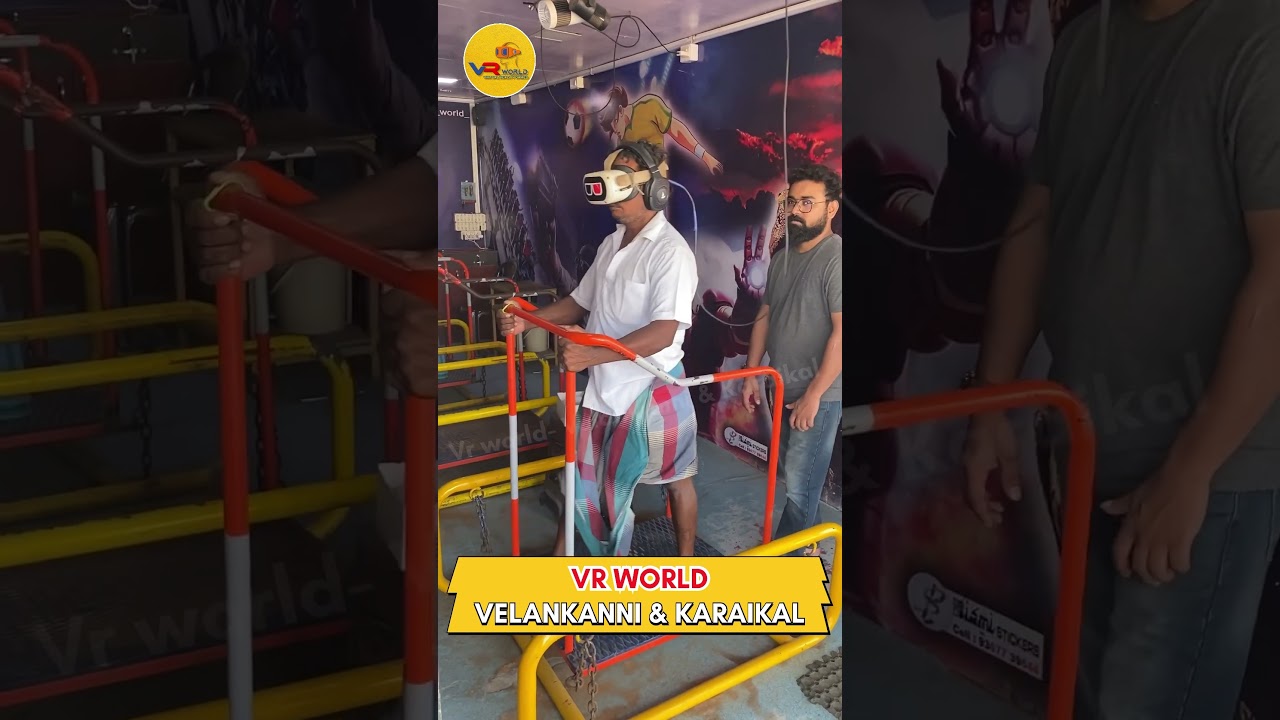 Funny virtual reality reaction #vrworld #trending #reels #viral #velankanni #karaikal #funny #shorts