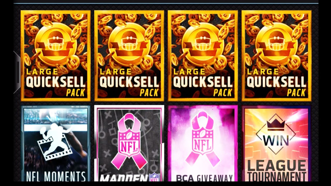 Madden NFL 16 Mobile Gameplay - LARGE QUICKSELL PACK OPENINGS & MORE! Head to Head Tourney Games