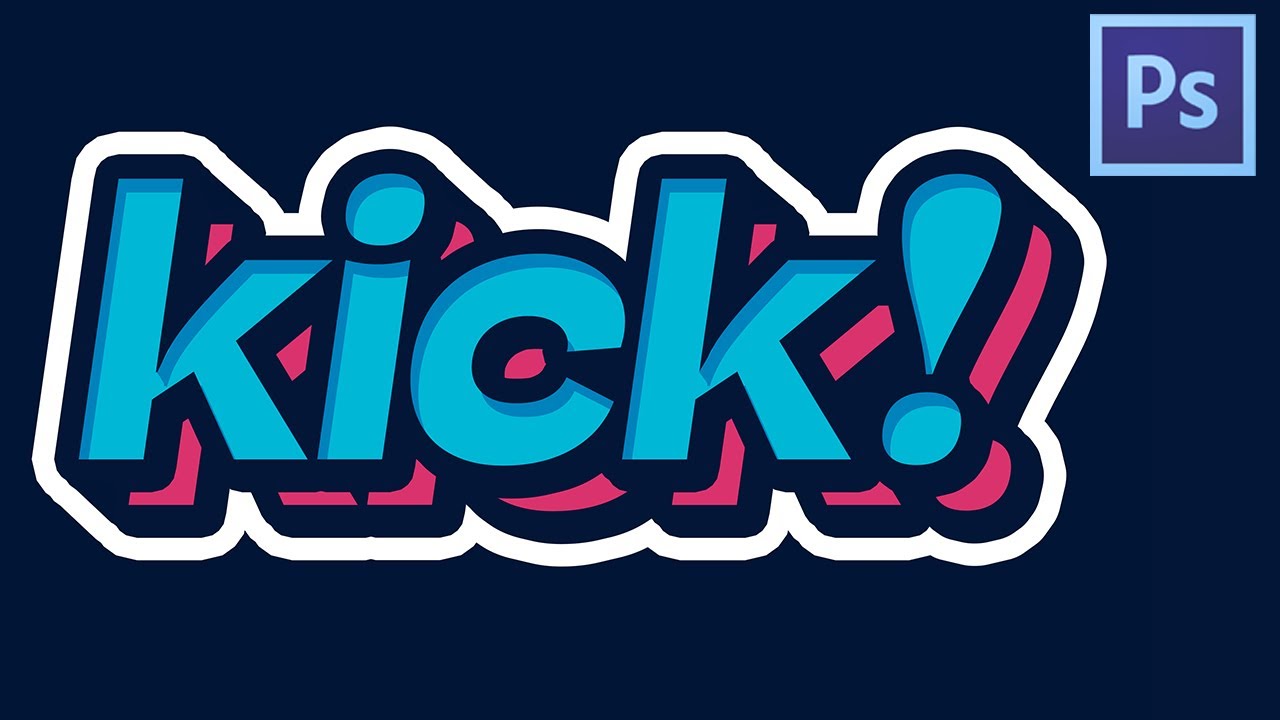 EFECTO de texto  LETRA 3D y COLORIDA en Photoshop Cs6