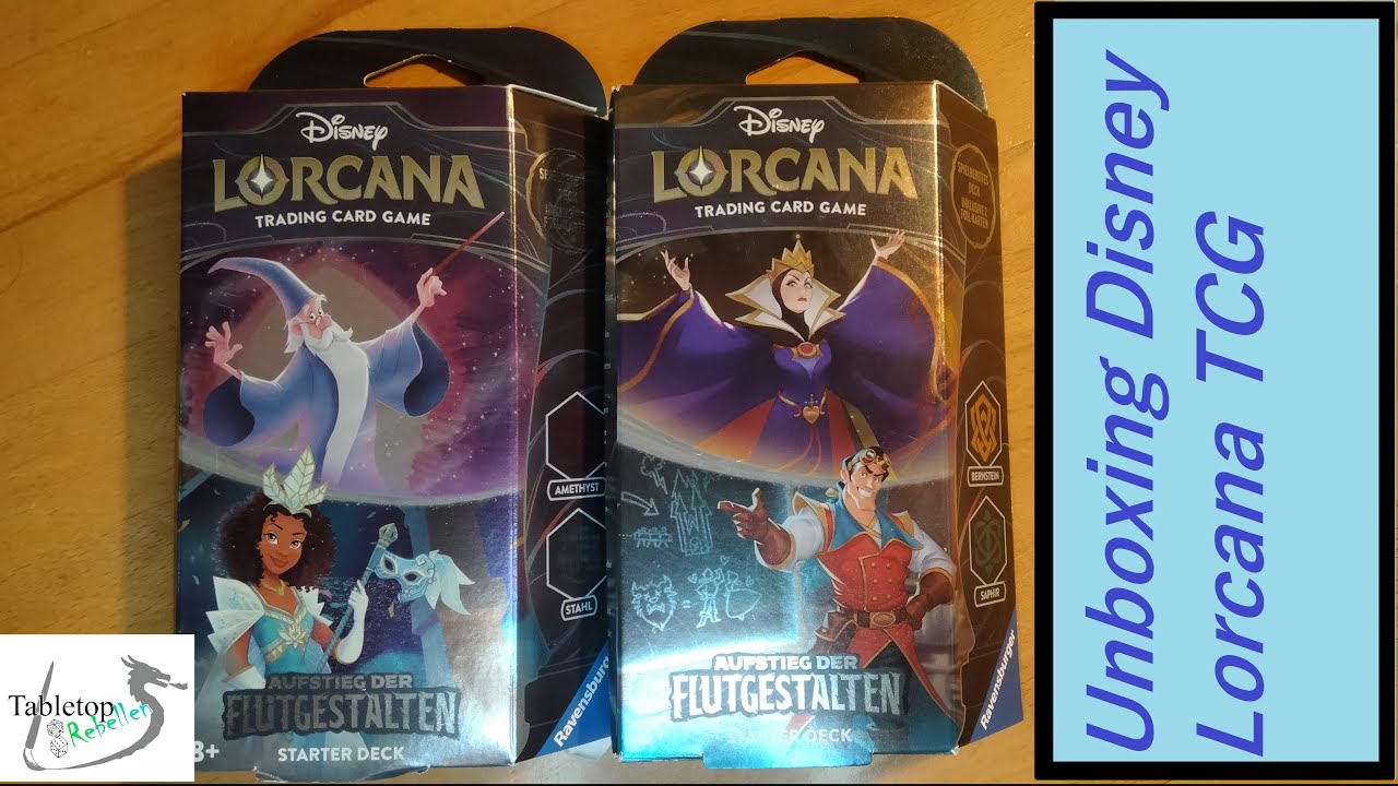 Unboxing Disney LOrcana TCG Starter Aufstieg der Flutgestalten