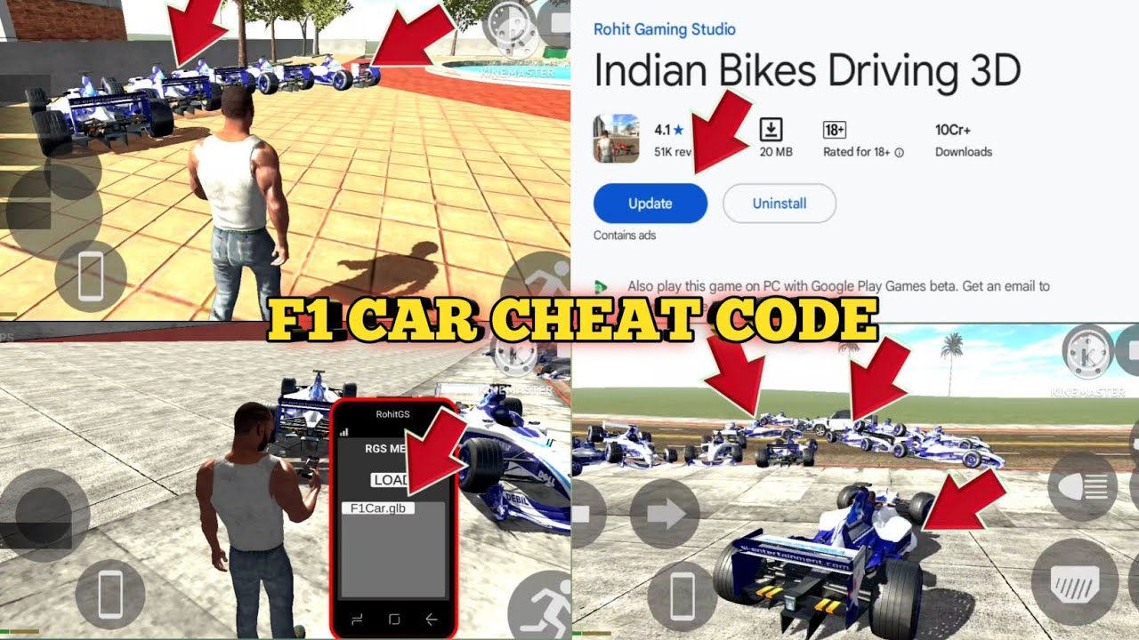 FINALLY♥️ NEW 😍UPDATE 😱F1 CAR AND ♥️GOOD NEWS INDIAN BIKE DRIVING 3D NEW UPDATE NEW ALL FUNNY VIDEO 