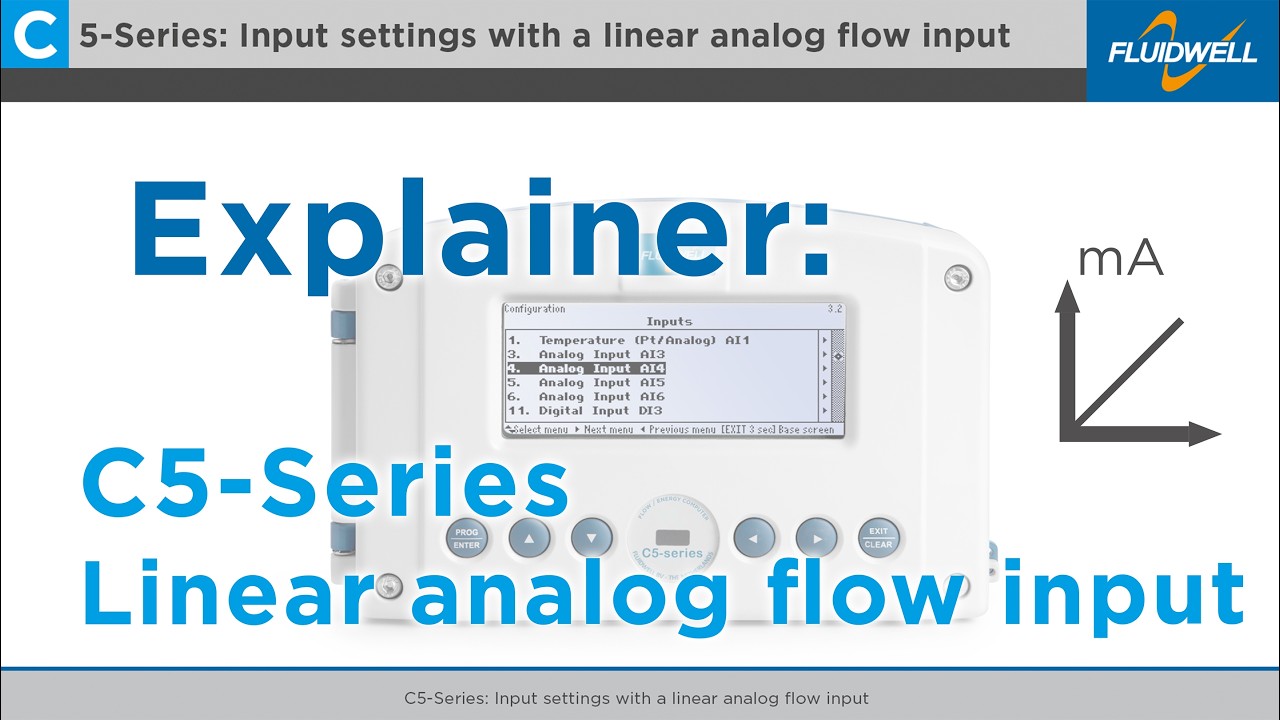Explainer: C5-Series input settings with a linear analog flow input signal