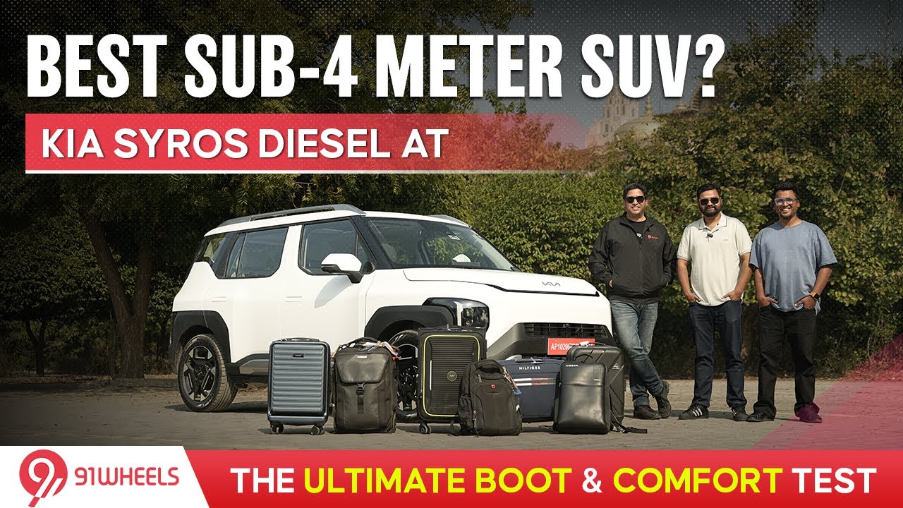 Kia Syros Diesel Automatic Review With 3 People, Including Boot Test || Most Spacious Compact SUV?