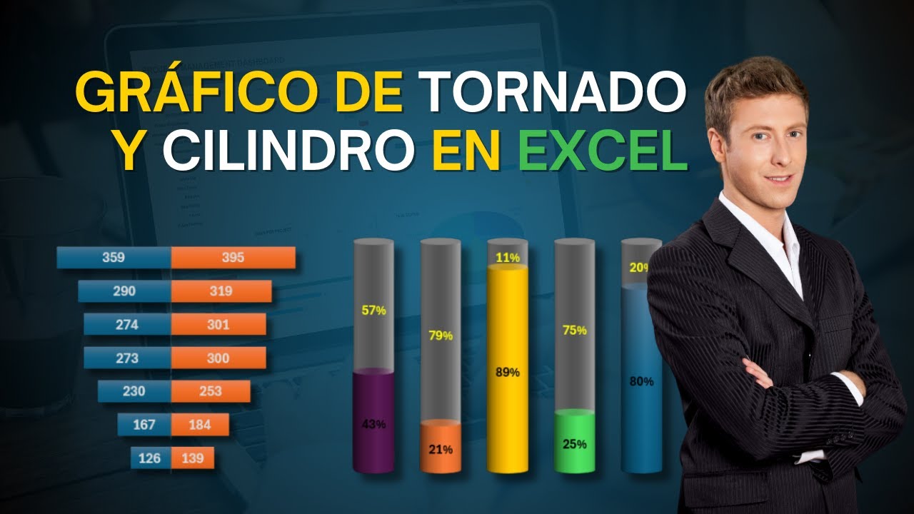 Cómo Crear un Gráfico de Tornado y un Gráfico de Cilindros en Excel | Tutorial Paso a Paso 👨‍💻