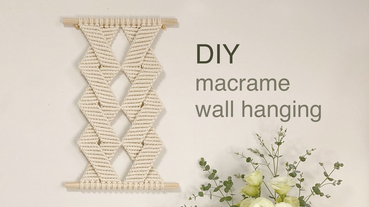 DIY | macrame wall hanging | макраме настенный