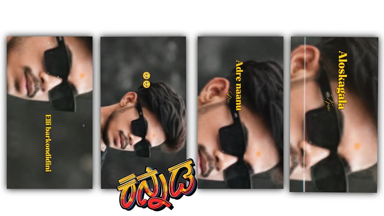 🥹😔🥀NEW TRENDING BOYS VIDEOEDITING IN ALIGHT MOTION KANNADA LOVE LYRIC INSTAGRAM TRENDING VIDEO🥀💯