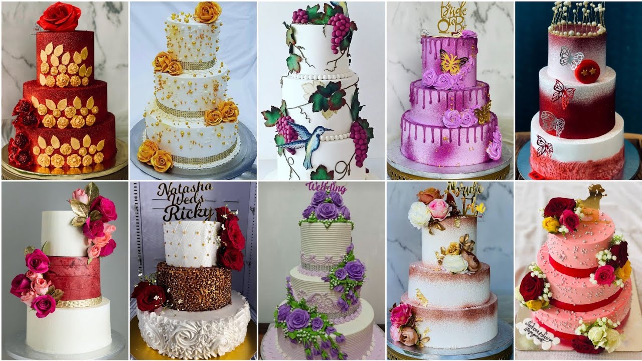 Three Tier Cake Design 2023/Cake Decoration/3 Layer Cake/3 Step Cake/3 Tier Cake/Birthday Cake Ideas