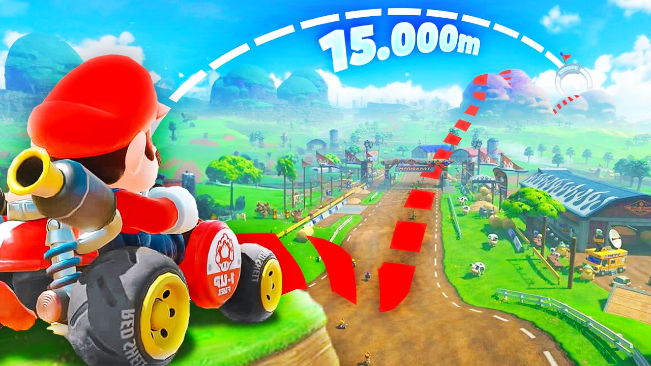 Kann man Mario Kart WORLD in EINER LINIE durchqueren?