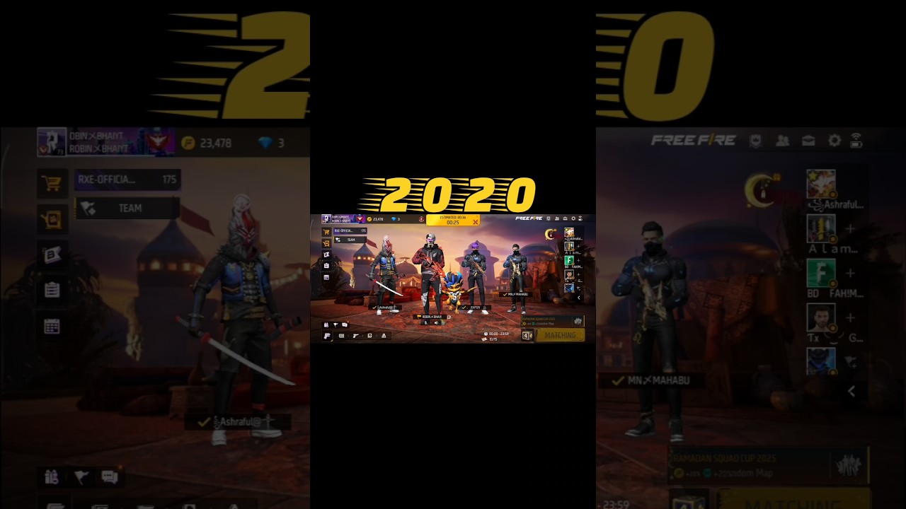 Free Fire Old Lobby 😭#oldplayer #ffold #ffshorts #freefire #Robin Bhai YT