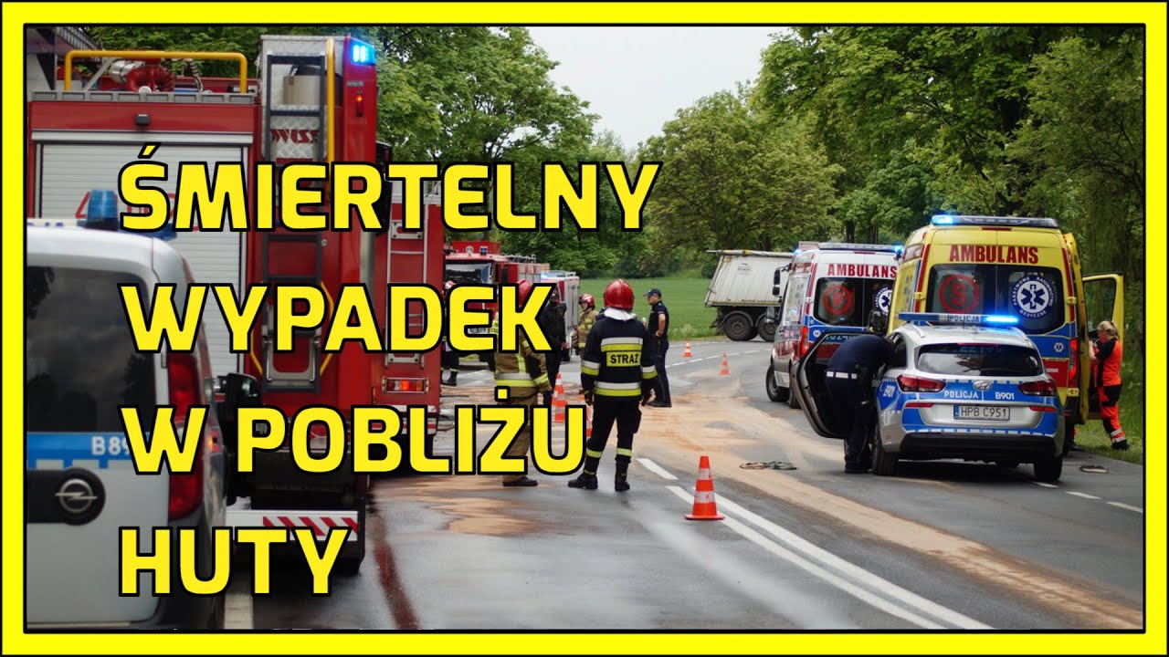 GŁOG&Oacute;W. Śmiertelny wypadek w pobliżu huty