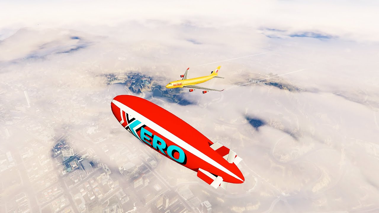 HOW TO FIND BLIMP IN GTA V | FRANKLIN WENT ABOVE THE CLOUDS. #gta #gta5 #grandtheftauto